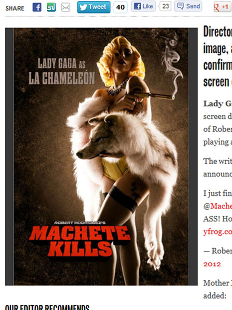 「Machete Kills」ポスター
米HollywoodReporterより