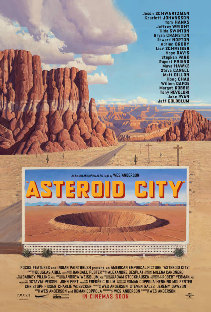 『Asteroid City(原題)』本国版ポスタービジュアル Ⓒ2023 FOCUS FEATURES, LLC.