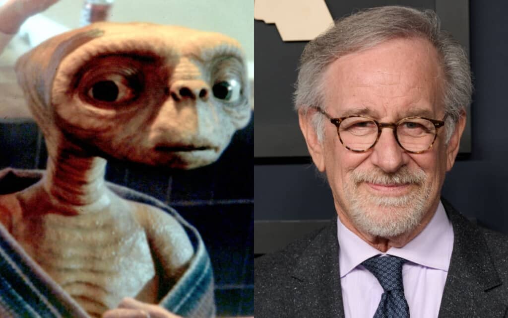 『E.T.』と、スティーヴン・スピルバーグ Photo: Patrick Rideaux/Shutterstock, Rob Latour/Shutterstock