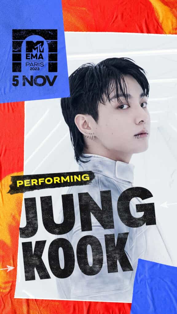 JUNG KOOK_2023 MTV EMA パフォーマー出演：　2023 MTV EMA